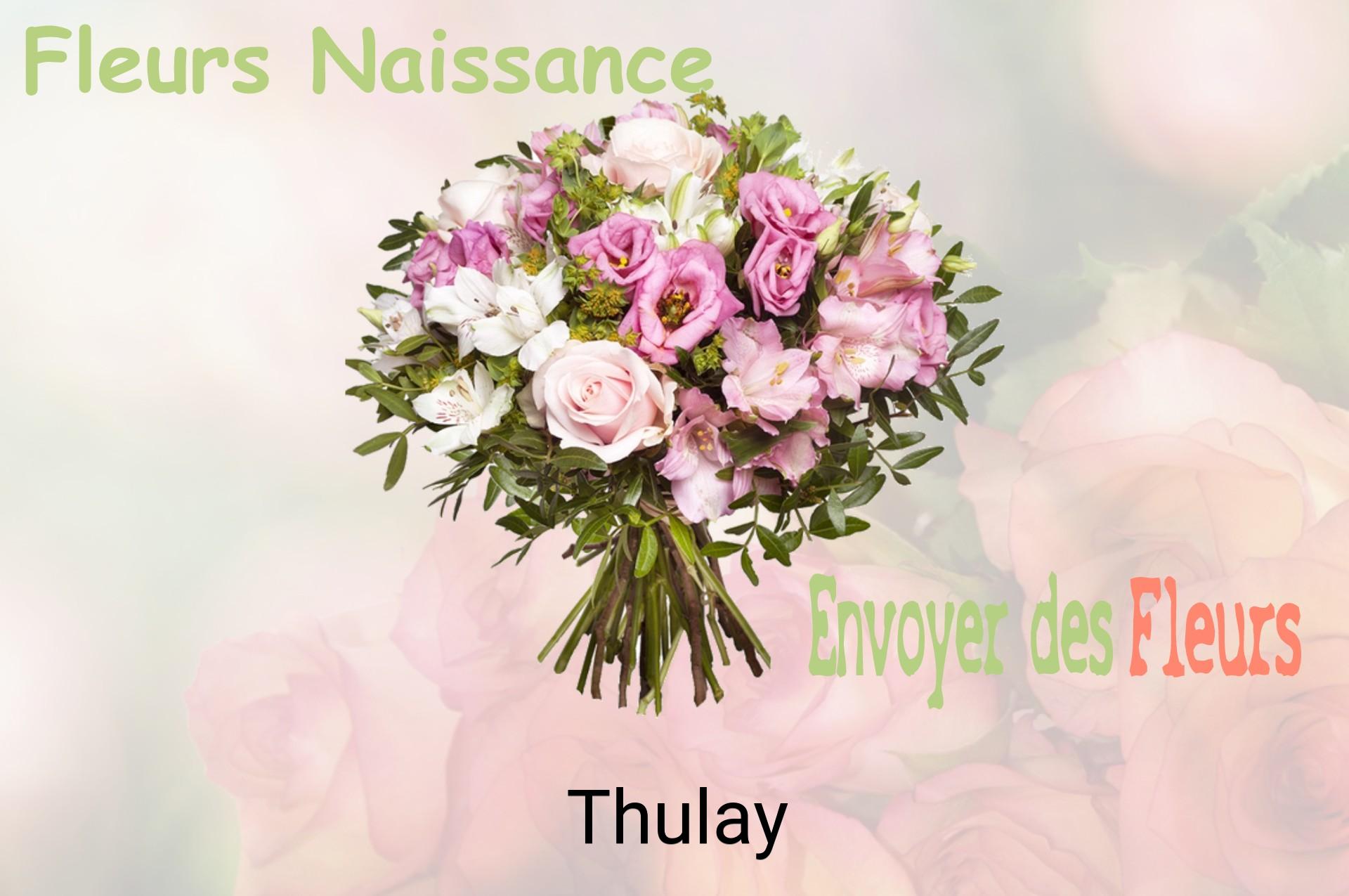 Bouquet de fleurs de naissance livré à Thulay